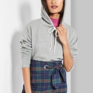 Wild Fable Gray Hoodie Cropped Women’s M
